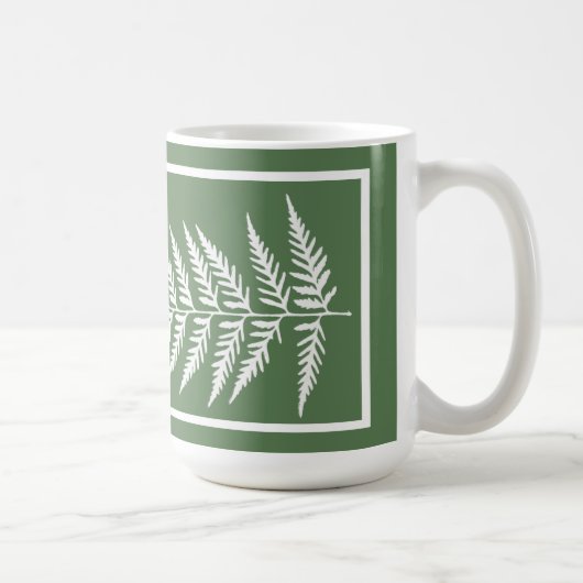 Flessen met botanisch fern lef - Vermengen en matc Koffiemok (Rechts)