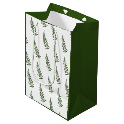Flessen met botanisch fern lef - Vermengen en matc Medium Cadeauzakje (Voorkant Gekanteld)
