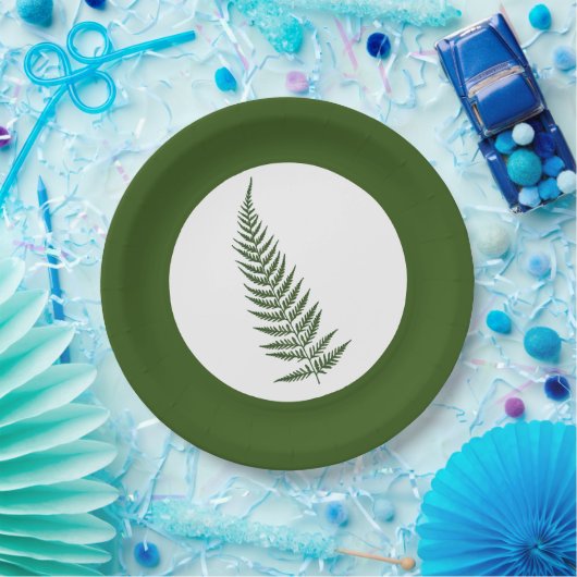 Flessen met botanisch fern lef - Vermengen en matc Papieren Bordje (Feest)