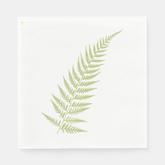 Flessen met botanisch fern lef - Vermengen en matc Servetten (Voorkant)