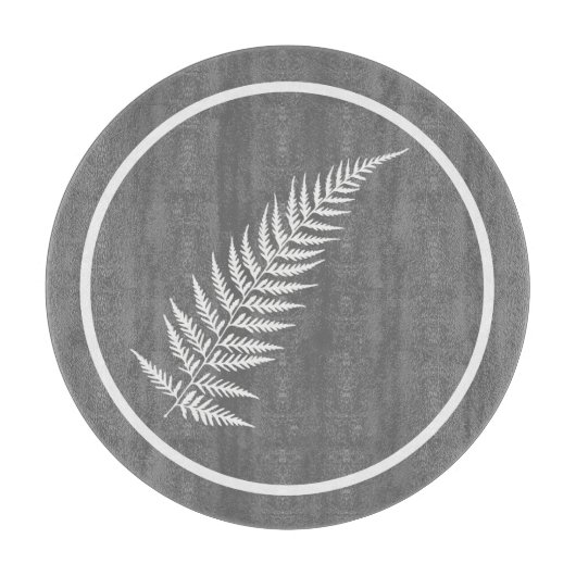 Flessen met botanisch fern lef - Vermengen en matc Snijplank (Voorkant)
