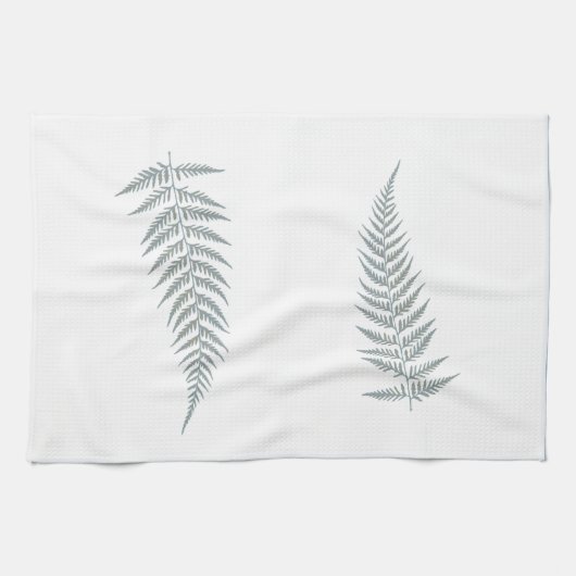 Flessen met botanisch fern lef - Vermengen en matc Theedoek (Horizontaal)