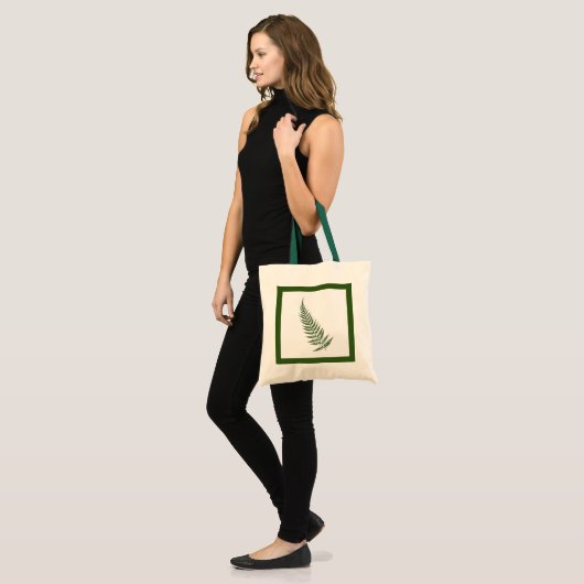 Flessen met botanisch fern lef - Vermengen en matc Tote Bag (Voorkant (model))