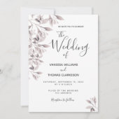 Flessen met flesjesgeblazen roos bruiloft kaart (Voorkant)