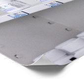 flessen op de schappen van een apotheek poster (Hoek)