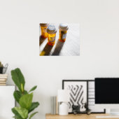 Flessen pillen op voorraadpagina poster (Thuiskantoor)