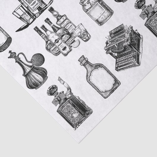  flessen tissuepapier (Detail)