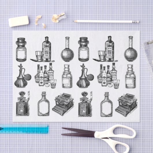  flessen tissuepapier (Craft)