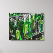 Flessen van Absinthe Stretched Canvas Print (Voorkant)