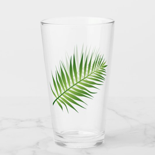 Flessen van fern Leaf Drink glas (Achterkant)