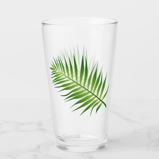Flessen van fern Leaf Drink glas (Voorkant)