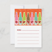 Flessen van liefde harten klaslokaal Valentijnsdag Kaart (Achterkant)