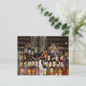 Flessen van vloeibaar water briefkaart (Staand voorkant)