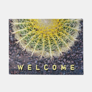 Flessen Wereldbol Cactus Needles Foto Deurmat