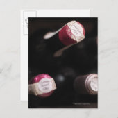 Flessen wijn, close-up, Zweden. Briefkaart (Voorkant / Achterkant)