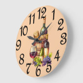 Flessen wijn grote klok (Hoek)