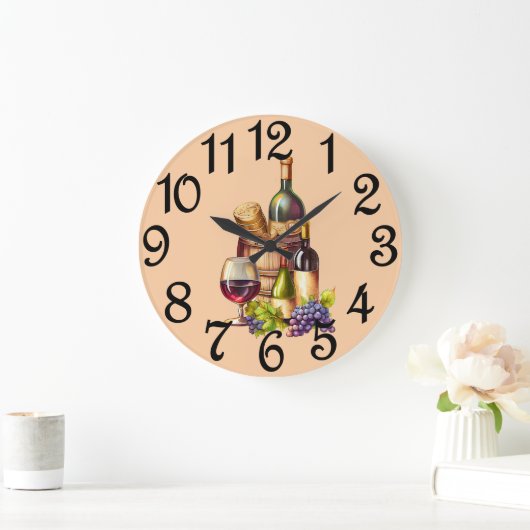 Flessen wijn grote klok (Huis)