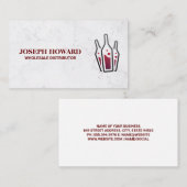 Flessen wijn | Wijnhuis distributeur Visitekaartje (Voorkant / Achterkant)