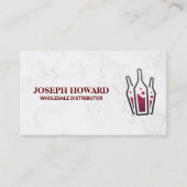 Flessen wijn | Wijnhuis distributeur Visitekaartje (Voorkant)