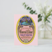  flessenetiket voor Lila toiletwater Briefkaart (Staand voorkant)