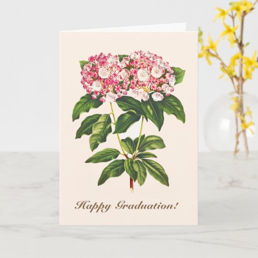  flessengebergte Laurel Flower Kaart (Gele Bloem)