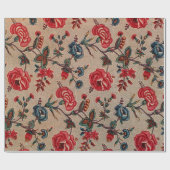 flessengebergte voor bloementjespatroonvlot cadeaupapier (Vlak)