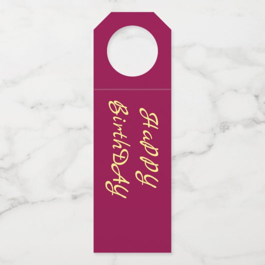 flessenhanger - Happy Birthday (Voorkant)