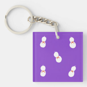 Flessenkalebas met Lint Patroon Sleutelhanger