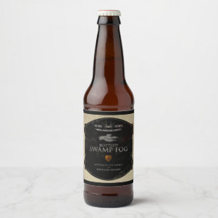 Flessenmoeras voor bieretiket bier etiket