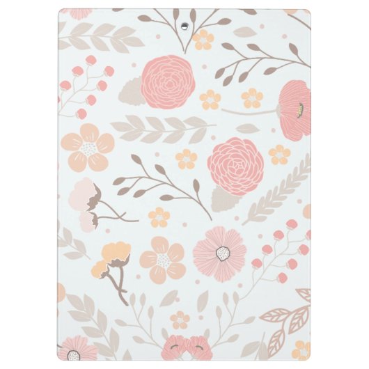 flessenmonogram van Floral Klembord (Achterkant)