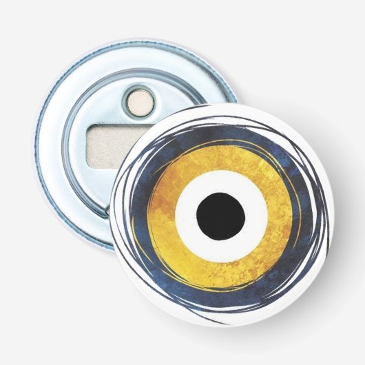Flessenopener | Eye art flesopener van hado90 Button Flesopener (Voorkant)