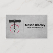 Flessenopener | wijnvlek visitekaartje (Voorkant)