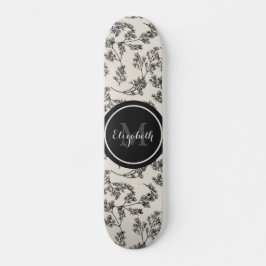 flessenpatroon en monogram persoonlijk skateboard