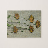  flessenpatroon in de tuin van de Daisy Legpuzzel (Horizontaal)