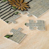  flessenpatroon in de tuin van de Daisy Legpuzzel (Zijkant)