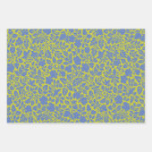  flessenpatroon in Limoen en blauw Inpakpapier Vel (Voorkant 3)