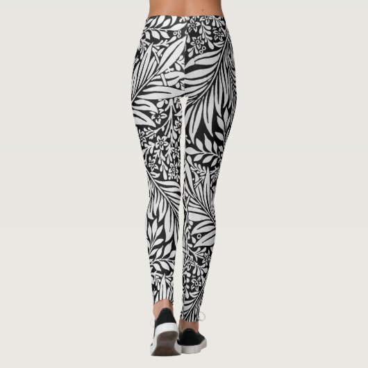  flessenpatroon Larkspur Botanisch patroon Leggings (Achterkant)
