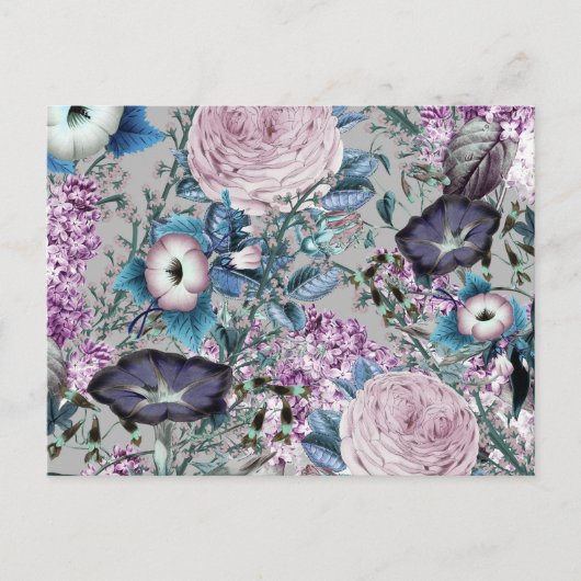 flessenpatroon lavender briefkaart (Voorkant)