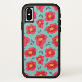  flessenpatroon met roze petroleumether Case-Mate iPhone case