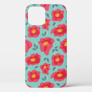  flessenpatroon met roze petroleumether Case-Mate iPhone case