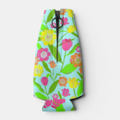 flessenpatroon op Aqua Blue Flesjeskoeler (Achterkant)