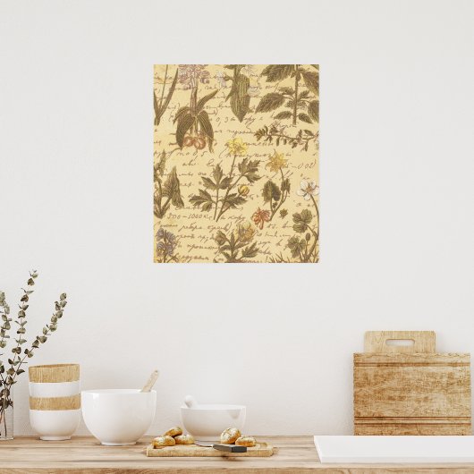  flessenpatroon poster (Keuken)