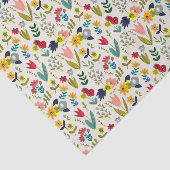 flessenpatroon van Floral Spring Tissuepapier (Detail)