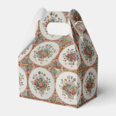 flessenpatroon van Floral Terracotta Bedankdoosjes (Achterkant)