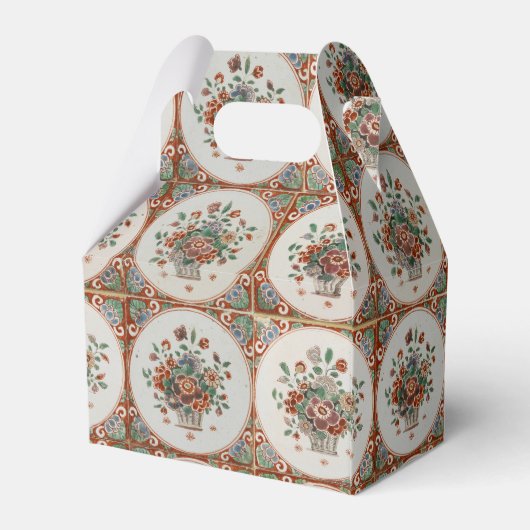  flessenpatroon van Floral Terracotta Bedankdoosjes (Achterkant)