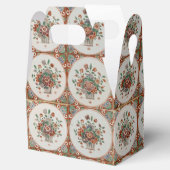 flessenpatroon van Floral Terracotta Bedankdoosjes (Geopend)