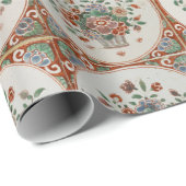  flessenpatroon van Floral Terracotta Cadeaupapier (Rol Hoek)