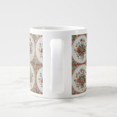  flessenpatroon van Floral Terracotta Grote Koffiekop (Achterkant)