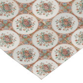 flessenpatroon van Floral Terracotta Korte Tafelloper (Hoek)