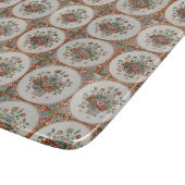  flessenpatroon van Floral Terracotta Snijplank (Hoek)
